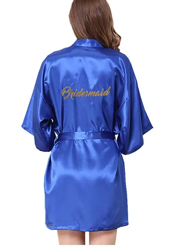 Bridesmaid robes Sleepwear Robe Wedding Bride Bridesmaid Robes Pyjama Robe Female nightwear Bathrobe Nightdress Nightgown