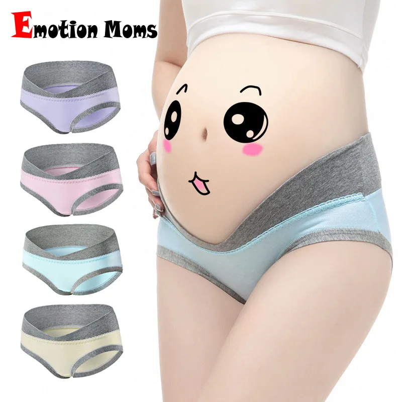 

Low Waist Maternity Underwear Stretch Cotton Pregnant Underpant Pregnancy Briefs Big Size Women Panties