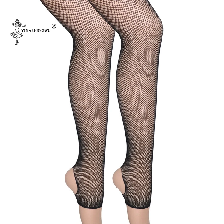 Sexy delle donne della maglia calpestare i piedi calzini Night club bar calze mesh hollow-out collant da ballo Latino professionale accessori calze