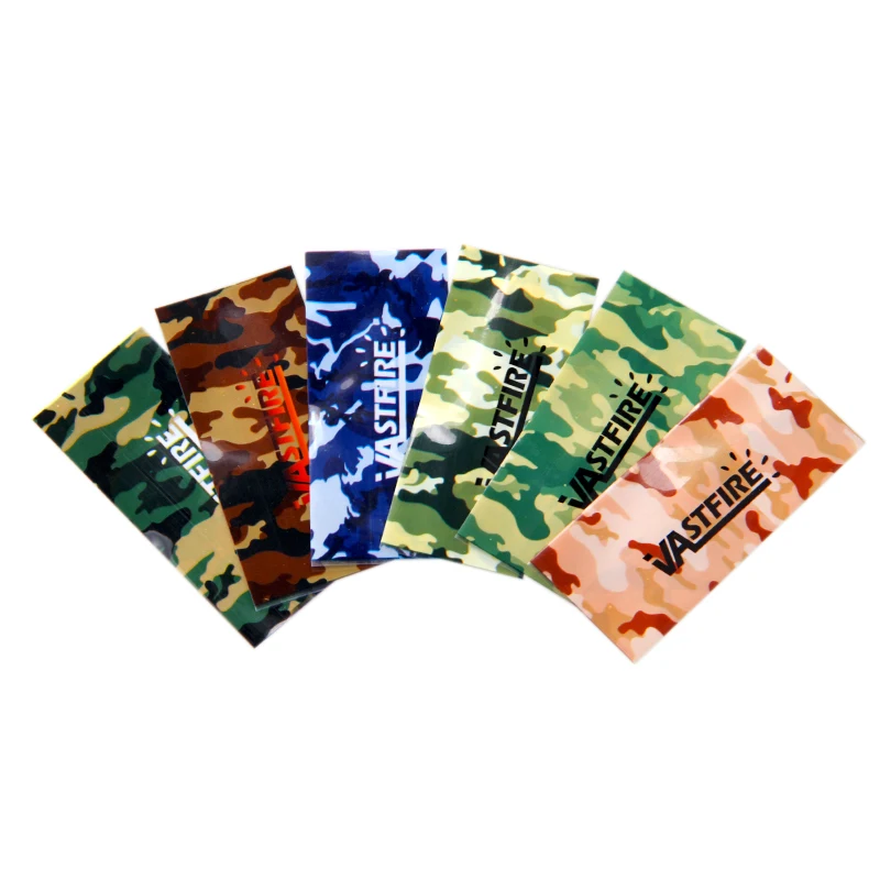 10Pcs/Lot 18650 Battery Wrapper Sticker Camouflage style Tube Wrap Shrink Insulator PVC Protected Cover Skin Decoration Set