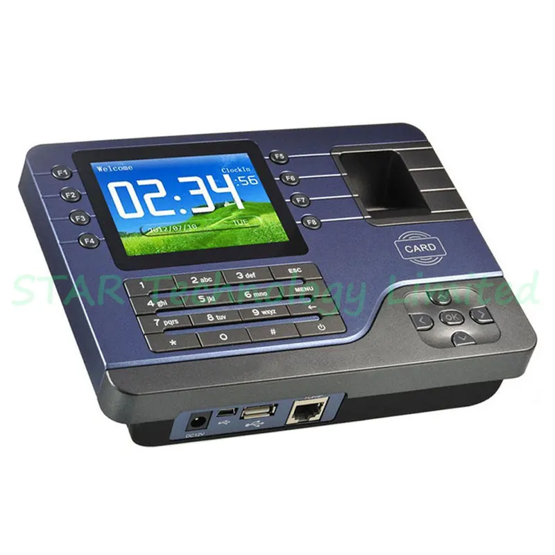 A-C091 TCP/IP Biometric Fingerprint Time Clock Recorder Attendance Employee Electronic English Punch Reader Machine