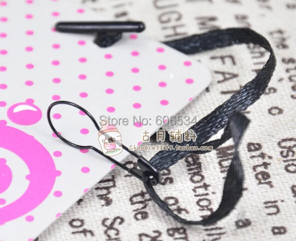 silk hang tag strings cord for garment price seal tag with Gourd Pin in stock Good quality in apparel