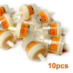 10pcs Universal Inline Gas/Fuel Filter 6MM-7MM Lawn Mower Small Engine Motorcycle Gas Fuel Filter High Reliability