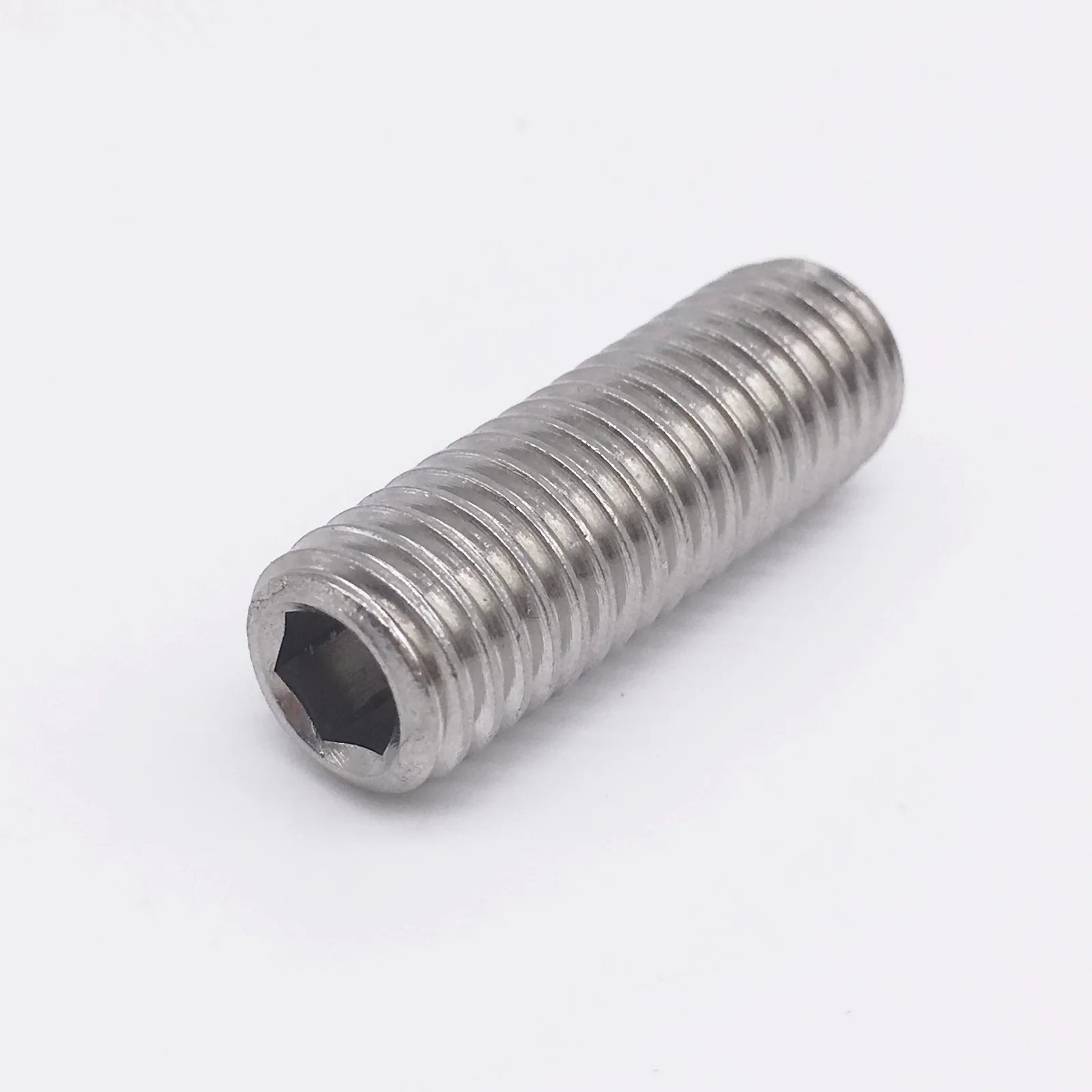 Wkooa M8 Grub Screw Hex Socket Set Screws Cup Point Stainless Steel