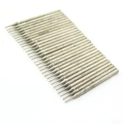 30Pcs 0.6mm Diamond Hole Saw Drill Bit Small Solid Bits Coated Lapidary Tools for Stone Jewelry Gems Glass Tile Ceramic Marble