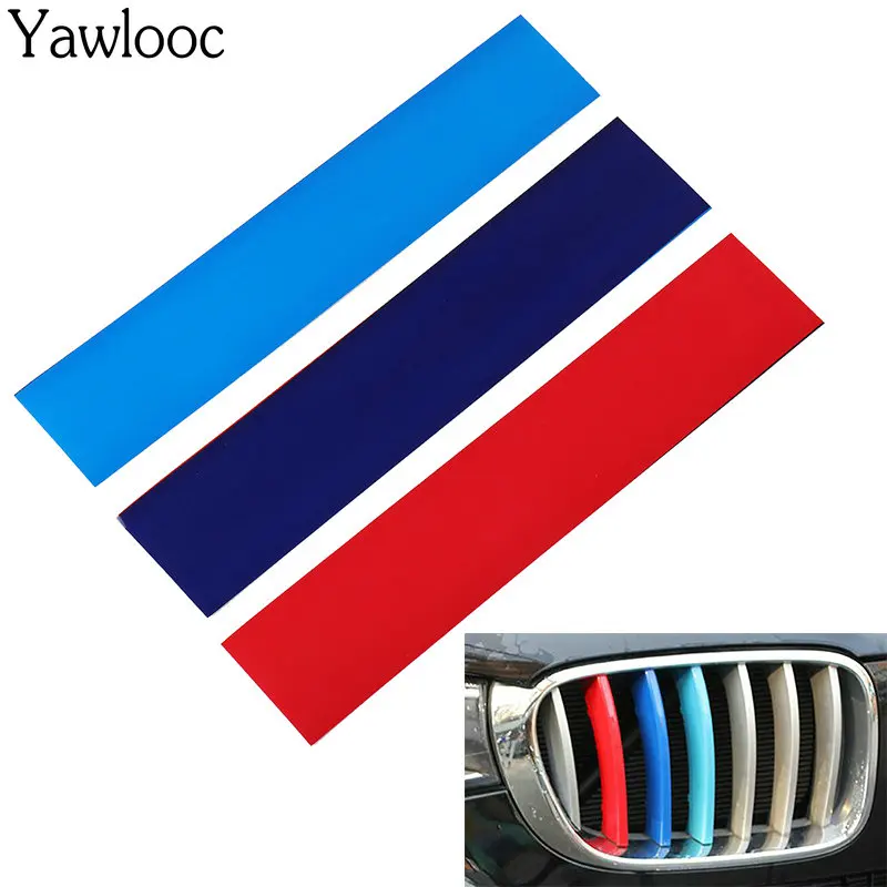 Car Sticker Stripes Grille Decal 3 M-Colored Fits for BMW Series Auto Parts Car Front Trim Strips Reflective Decal Decoration