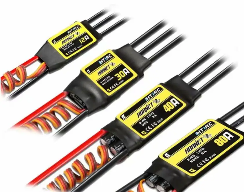 

HTIRC HORNET 12A 20A 30A 40A 50A Brushless ESC for RC Model Airplane Hobby 3D RC Plane Part