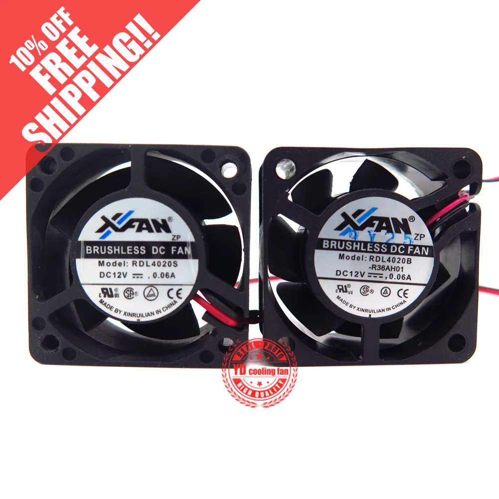 

NEW XINRUILIAN XFAN 4020 12V RDL4020S RDL4020B 4CM cooling fan