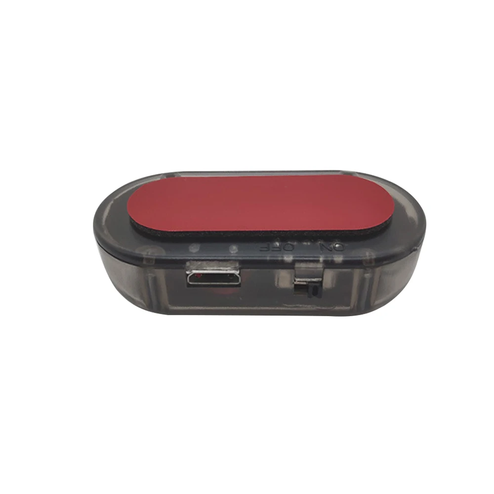 Universal Solar Power Car Alarme LED Light, Sistema de Segurança, Aviso, Roubo Flash, Piscando Falso Solar, Vermelho e Azul Lâmpada