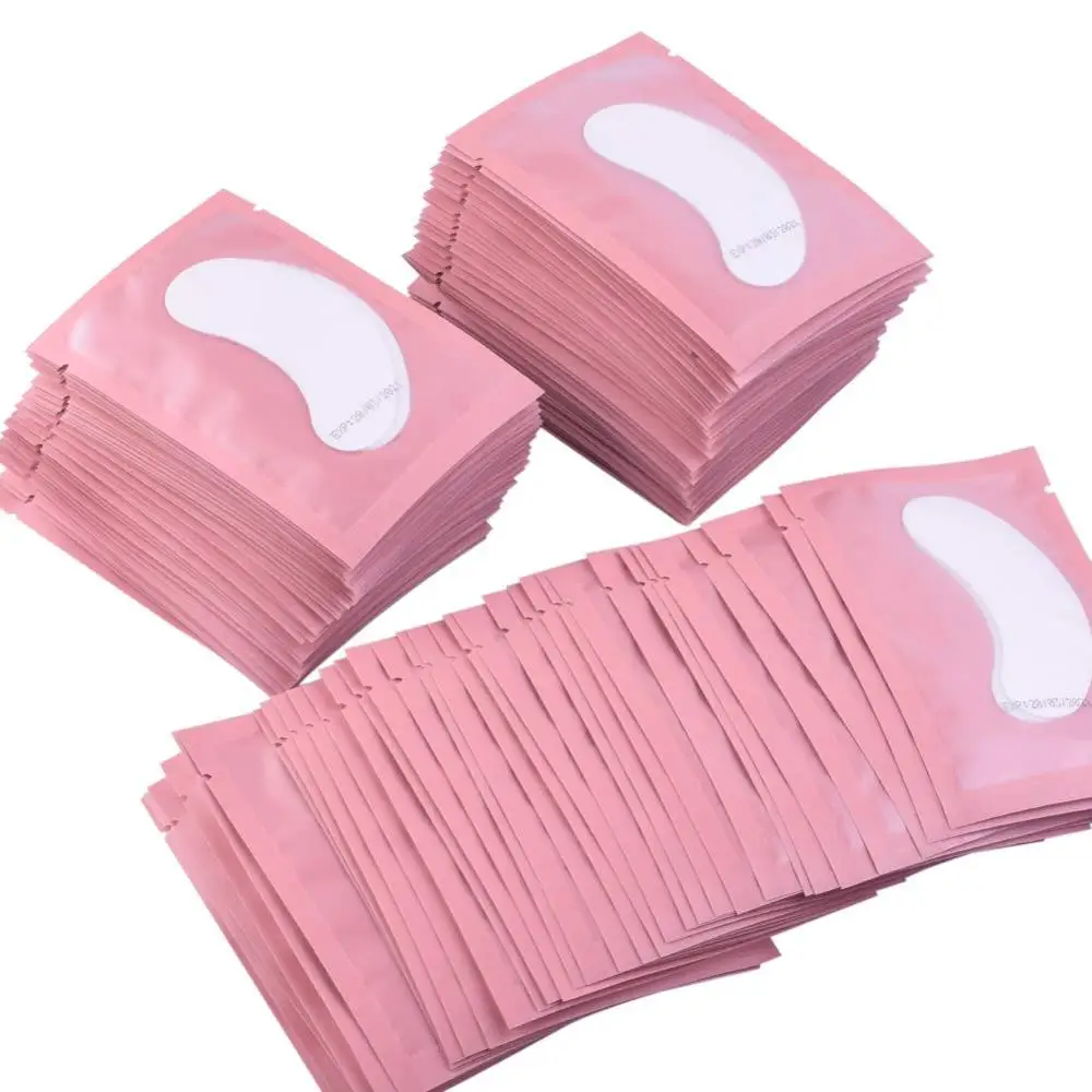 50pairs Eyelash Extension Paper Patches Grafted Eye Stickers 7 Color Eyelash Under Eye Pads Eye Paper Patches Tips Sticker