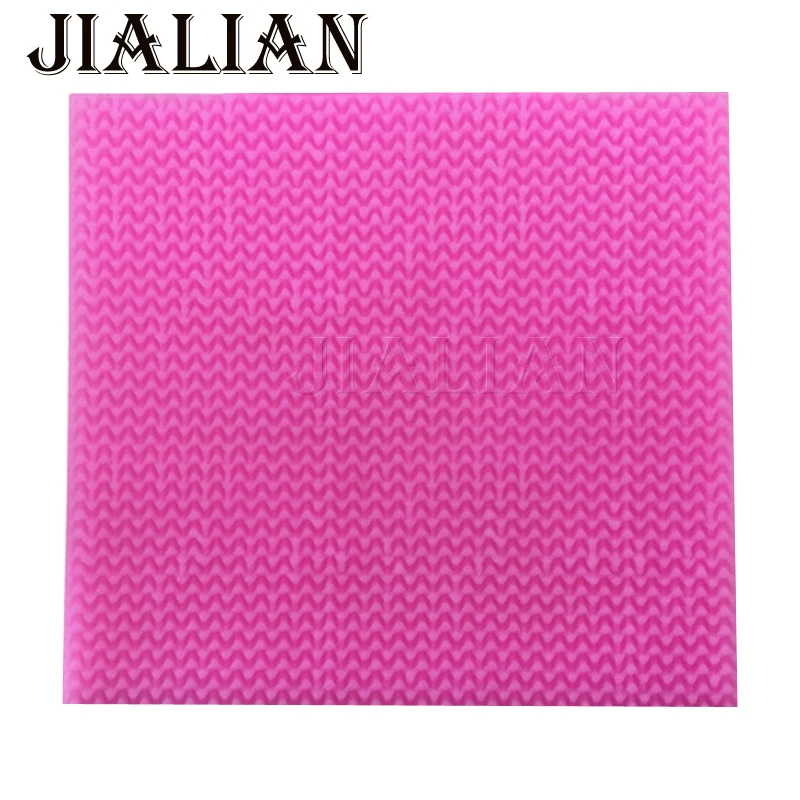 DIY lace Mat Needle knitting wool texture Silicone Fondant Mold DIY Cake Decorating Tools chocolate sugar art displays T0910