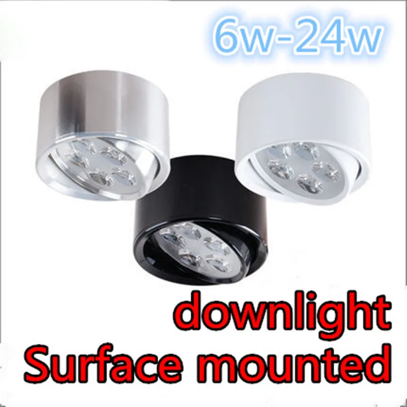 LED Downlight Dimmable High Power Kitchen AC85-265V Spot Light LED Downlights led 6W 10W 14W 18W 24W Bathroom downlight