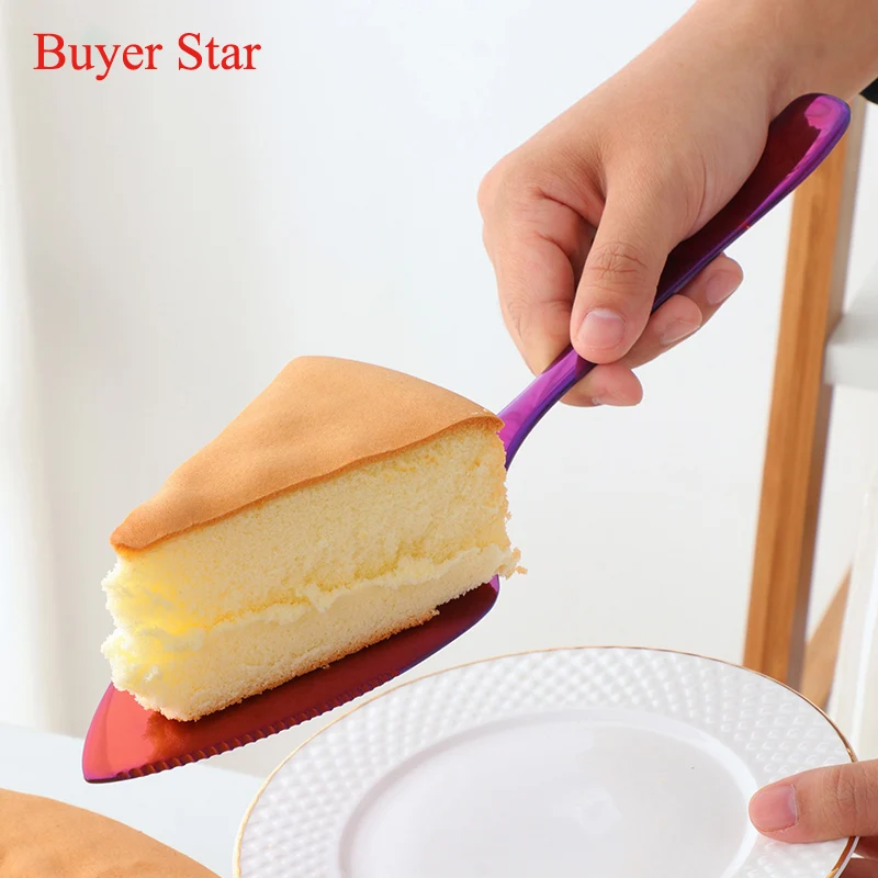 1pc/2pc/3pc Gold Stainless Steel Cake Shovel Knife Pizza Cheese Server Cake Divider knives Baking Tools Bakery Kitchen utensil