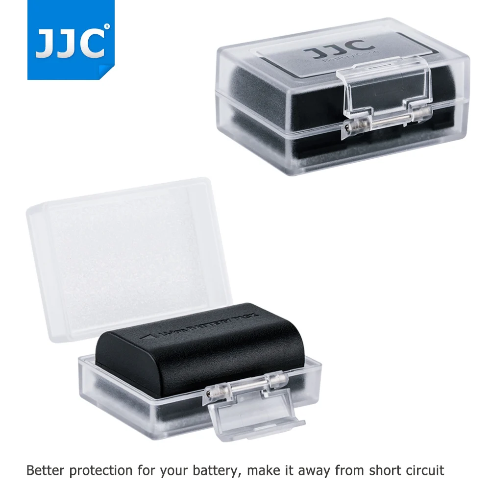 JJC Camera Battery Case for Canon LP-E6 LP-E8 LP-E5 LP-E12 LP-E17 Nikon EN-EL15 EN-EL14 EN-EL3E Sony NP-FW50 Fuji NP-W126 NP-95