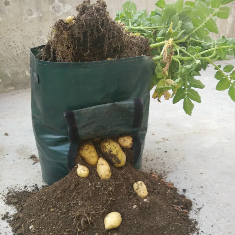 34*35cm Movable Grow Planter Bag Open on both sides cloth potato planter bag Cultivation Planting Garden Pots Planters