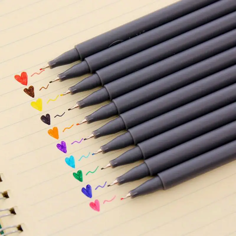 

10pcs/set Students Watercolor Pen Candy Color Marker Pen Student Office Stationery Drawing Pen Children's Birthday Gift