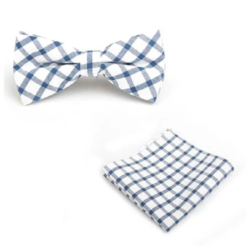 HOOYI ties for men bow tie wedding handkerchief stripe pocket square plaid 2019 new gift Hanky