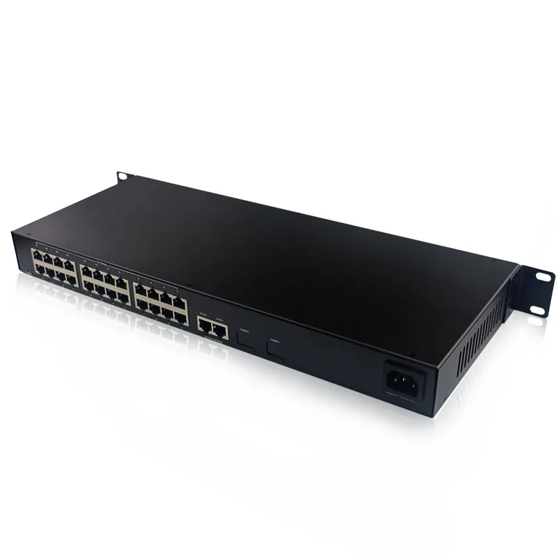 High quality 24 Ports 10/100M and 2-100/1000M uplink IEEE802.3af PoE Switch For CCTV Network POE IP Cameras NVR wireless AP