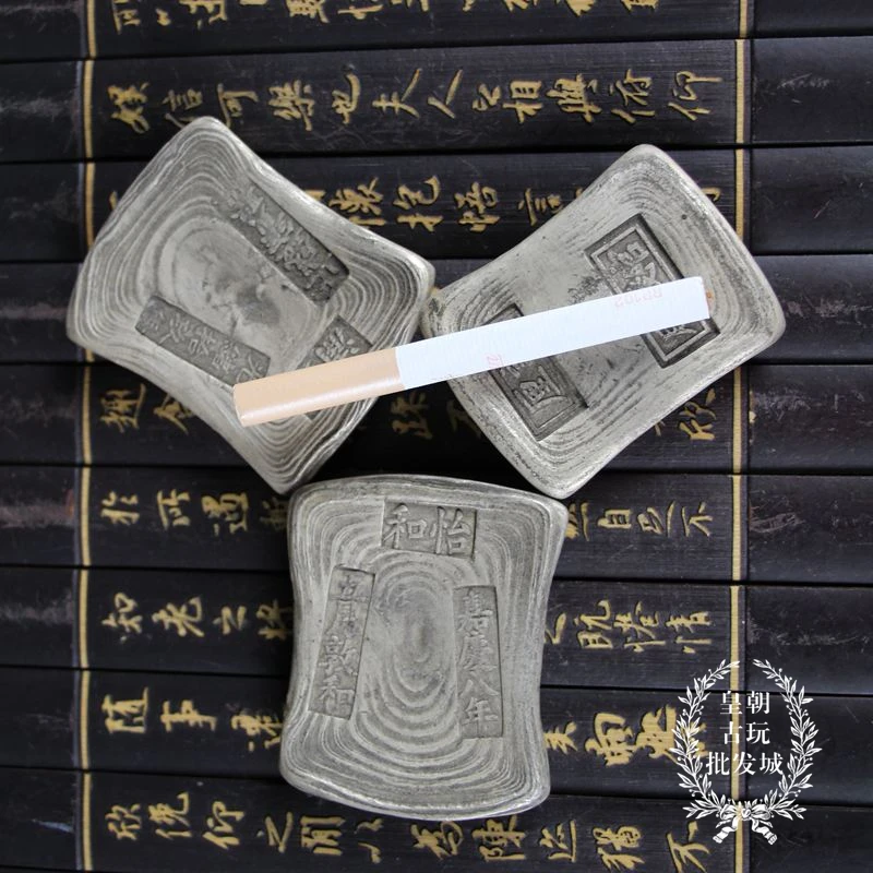 Randomly send 1pcs china antique collectibles silver bar,Silver ingot COINS home decoration metal handicraft