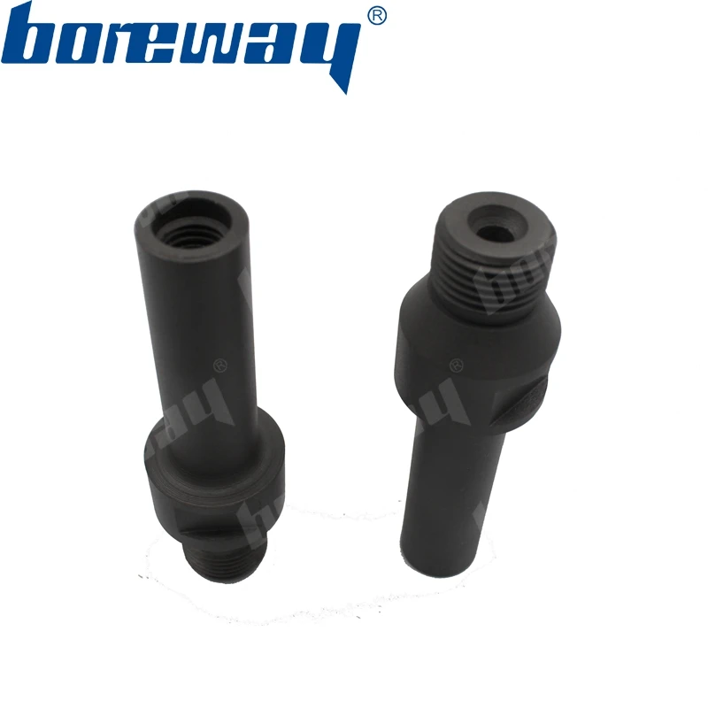 Boreway 다이아몬드 드릴 비트용 연마기 비트 샤프트 어댑터, 1/2 인치 가스 또는 M12 스레드, D19x68L/100L