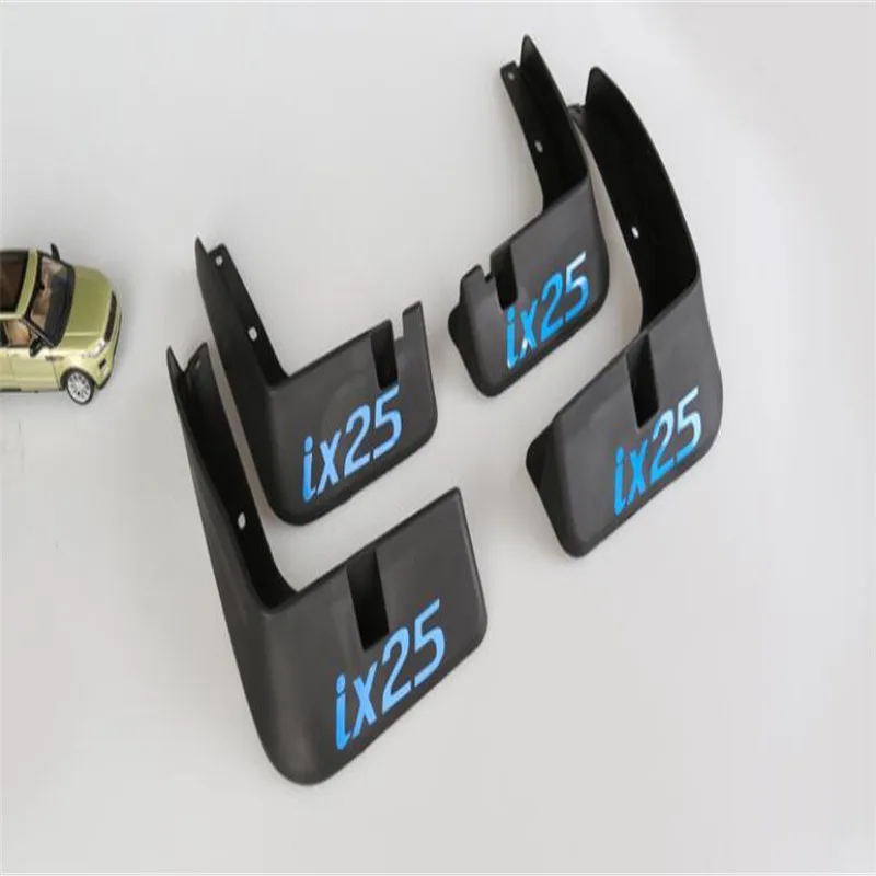 

For Hyundai ix25 (creta) MUDFLAPS strong ABS material MUD FLAPS SPLASH GUARD MUDGUARDS With Logo 4PCS/LOTS