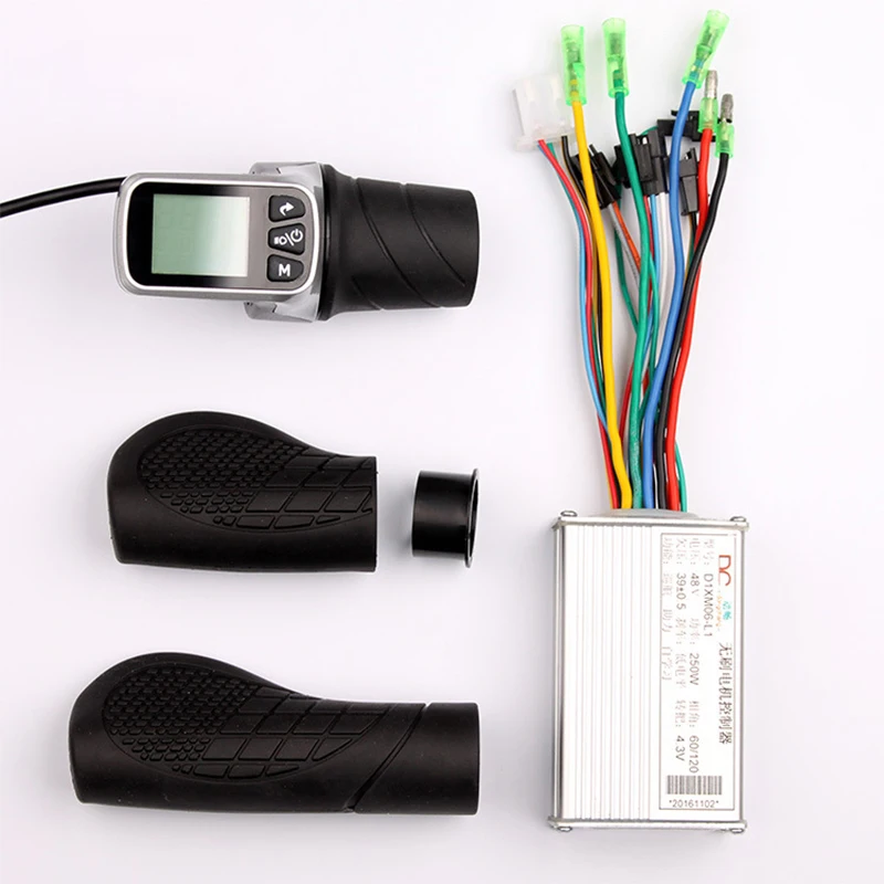 

250W 350W 24V 36V 48V Electric Scooter Bicycle LCD Display Twist Throttle 6Mosfet Brushless Controller For Ebike MTB Part Kit