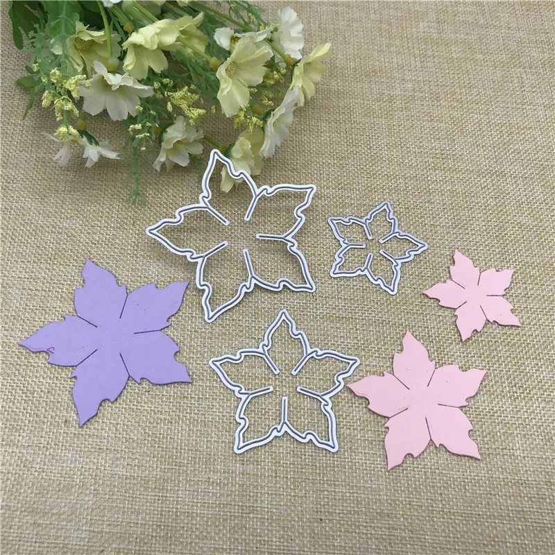 3pcs flowers set decoration Metal Cutting Dies Stencils For DIY Scrapbooking Decorative Embossing Handcraft Die Cutting Template