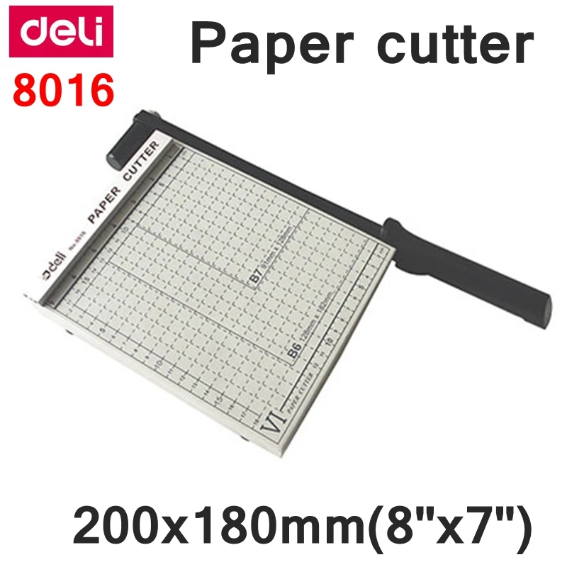 [ReadStar]Deli 8016 Manual paper trimmer size  200x180mm(8