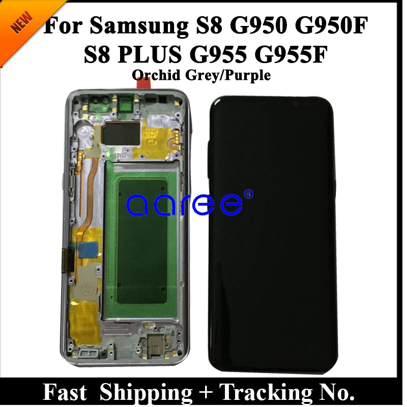 100% Super AMOLED For Samsung S8 PLUS G955F LCD For Samsung S8 G950F Display LCD Screen Touch Digitizer Assembly