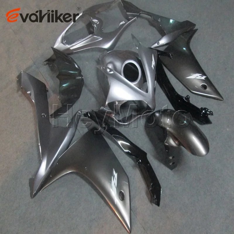 motorcycle fairings for YZFR1 2007 2008 silvergray YZF R1 07 08 ABS plastic motor panels kit Injection mold H3