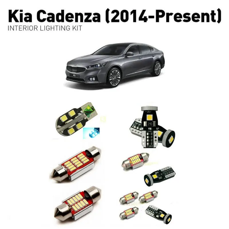 

Led interior lights For Kia cadenza 2014+ 10pc Led Lights For Cars lighting kit automotive bulbs Canbus