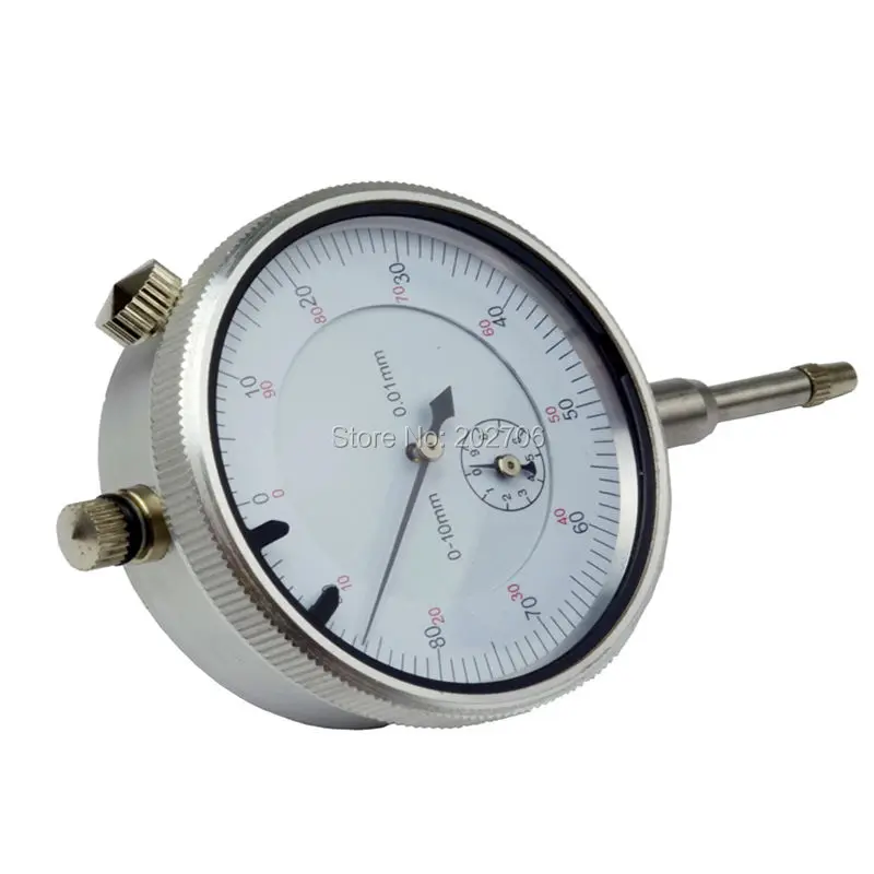 High quality 10mm dial indicator dial gauge 0-10mm Meter Precise 0.01mm Resolution Indicator Gauge mesure instrument Tool