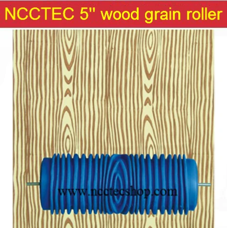 5'' inch NCCTEC wood grain decoration roller for 5'' decoration machine | 125mm Woodgrain painting rollers FREE shipping