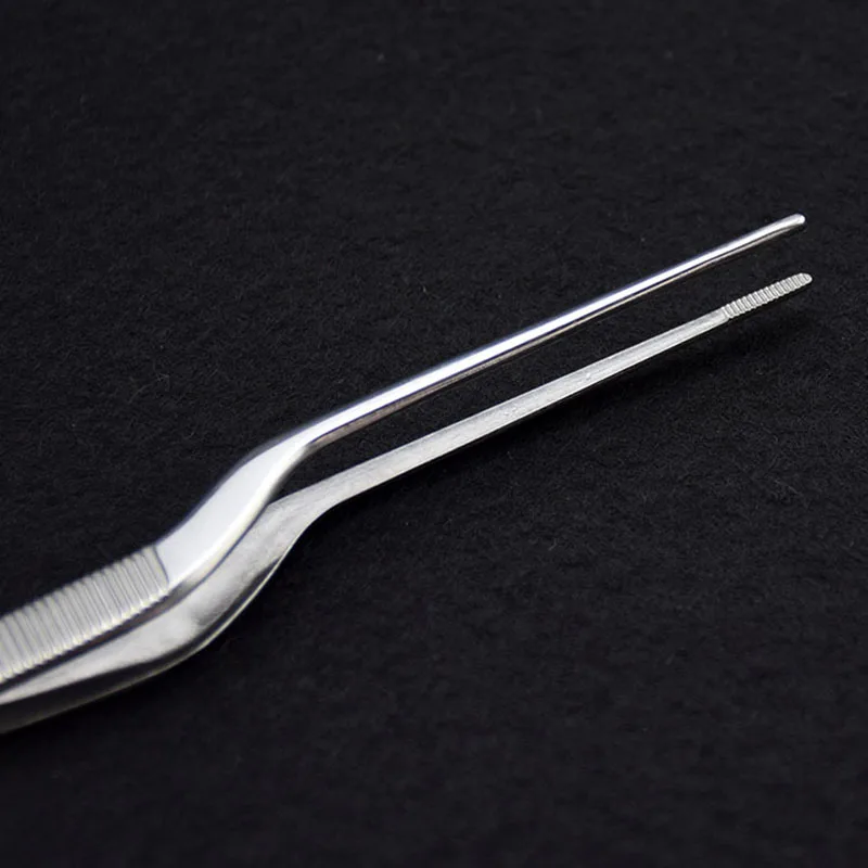 1 pcs Steel Curved Tweezers Ear Nose Sore Throat Smooth Ear Forceps Ear Care Wholesale