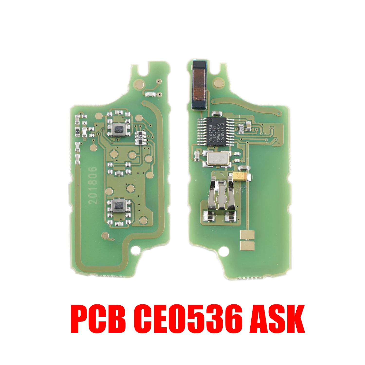 QWMEND ASK 2B Remote Flip Car Key Electronic Board For Peugeot 307 308 408 407 207 Citroen C2 C3 C4 PICASSO ID46 CE0536/CE0523