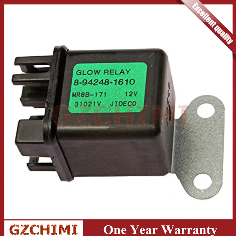

8-94248-161 8942481610 Mover Parts Preheating Relay Glow Plug 12V for Isuzu Hitachi ZAXIS27U ZAXIS50U ZAXIS40U for Kubota Yanmar