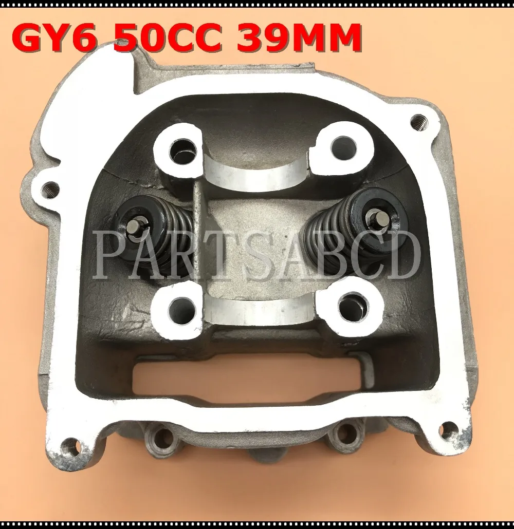 39mm Bore Scooter ATV Go Kart 49CC 50CC GY6 Engine Rebuild Kit Cylinder Head Assy With Valves