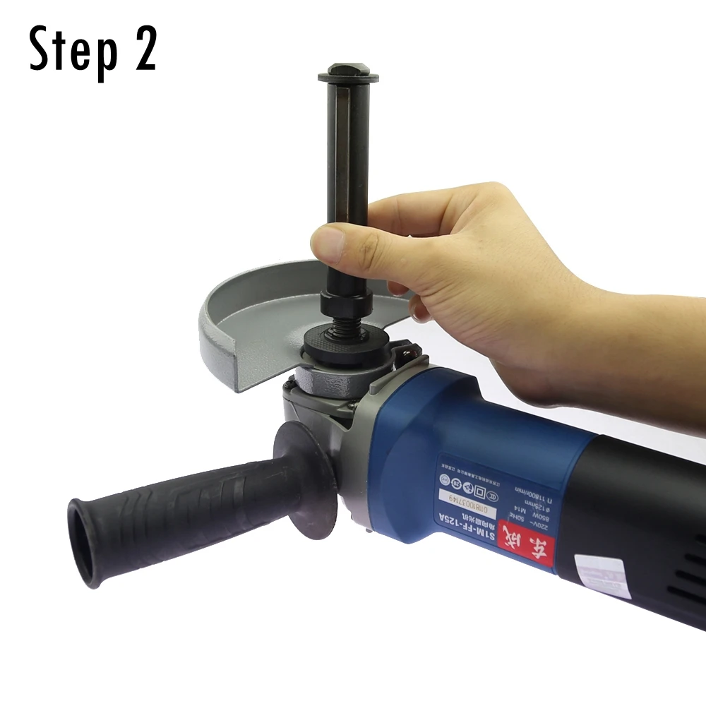 Imagem -04 - Ângulo Grinder Polidor Conexão Haste Proteção Tampa Handle Tambor Polimento Roda 110120*100*19 mm