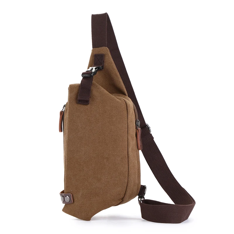 Canvas Backpack Chest Shoulder Bag Travel Bagpack Men Crossbody Messenger Mochila Masculina One Sling Strap Plecak Women Rugzak