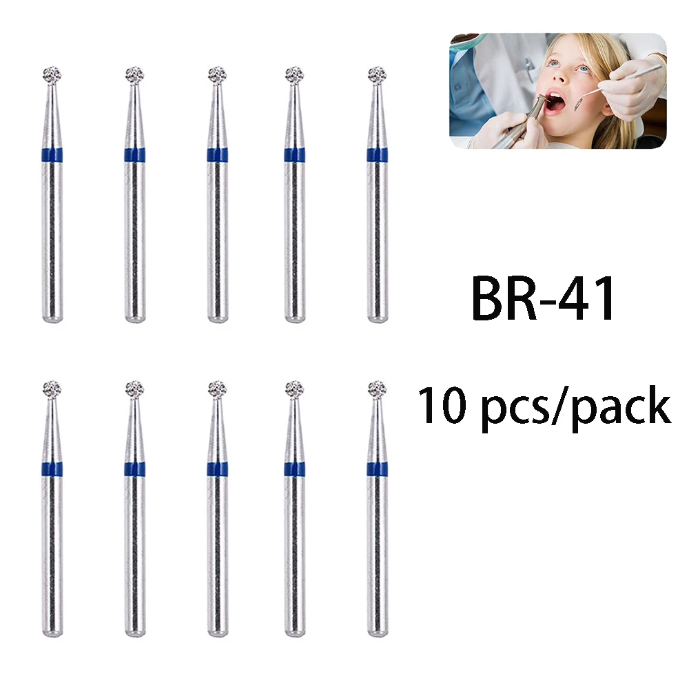 100 pçs BR-31 dental diamante burs broca odontologia burs alta velocidade handpiece lidar com diâmetro 1.6mm ferramentas dentista BR-41 TR-13 fo32