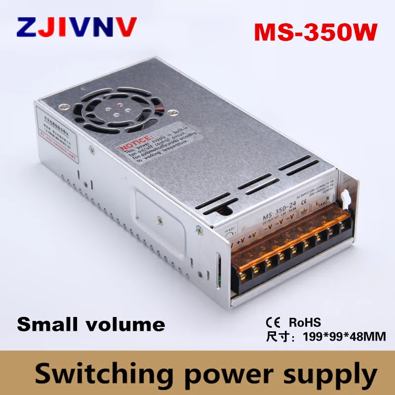 Factory price 350w small volume switching power supply output 12v 15v 24v 36v 27v 48v input 100~240vac mini led smps 12v 29a