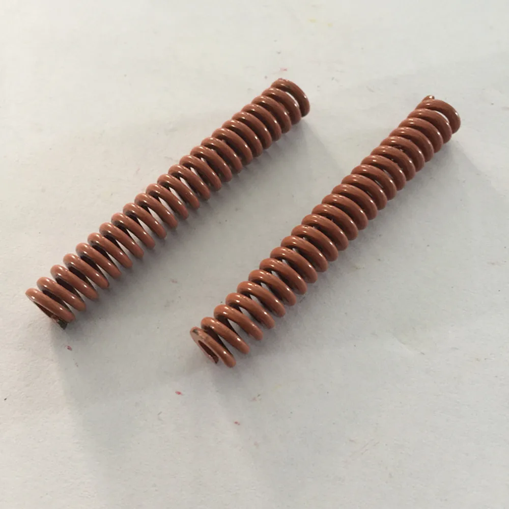 2 шт. коричневая Сверхтяжелая компрессионная пружина 8x4x20/30/50/80/90/100 мм
