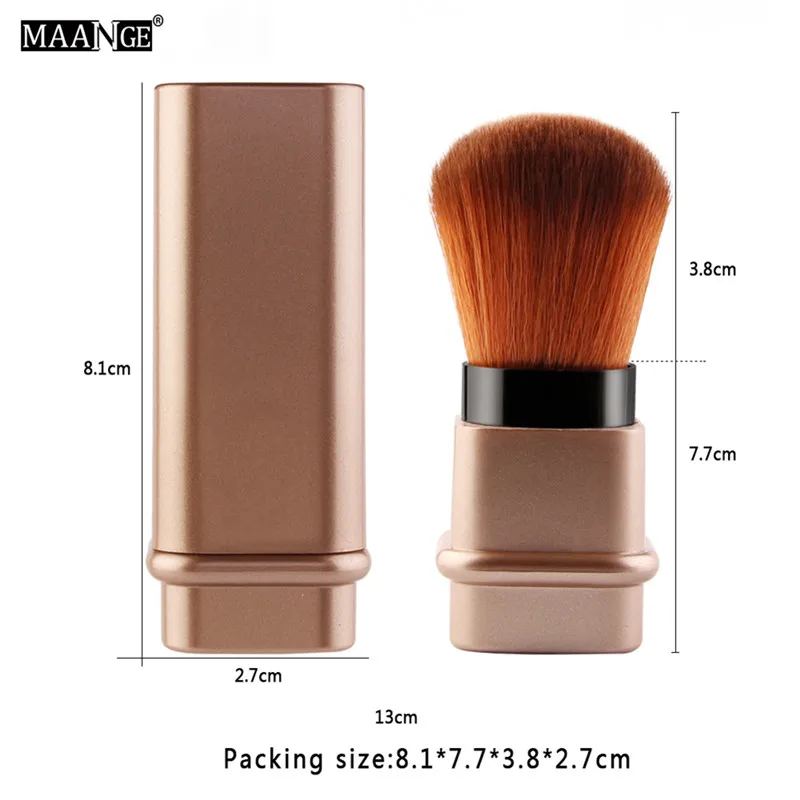 Retractable Single Makeup Brush High Quality Upscale Makeup Brush Makeup Tools Kabuki Loose Powder Blush Brush