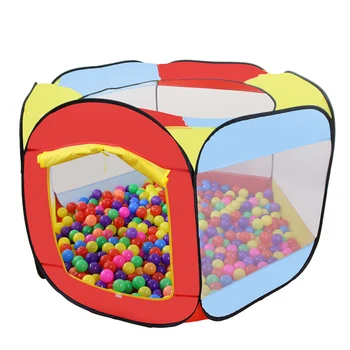 Playhouse Indoor and Outdoor Easy Folding Ocean Ball Pool Pit Play Tent Play Hut Girls Garden Kids Children&#x27;s Toy Tent