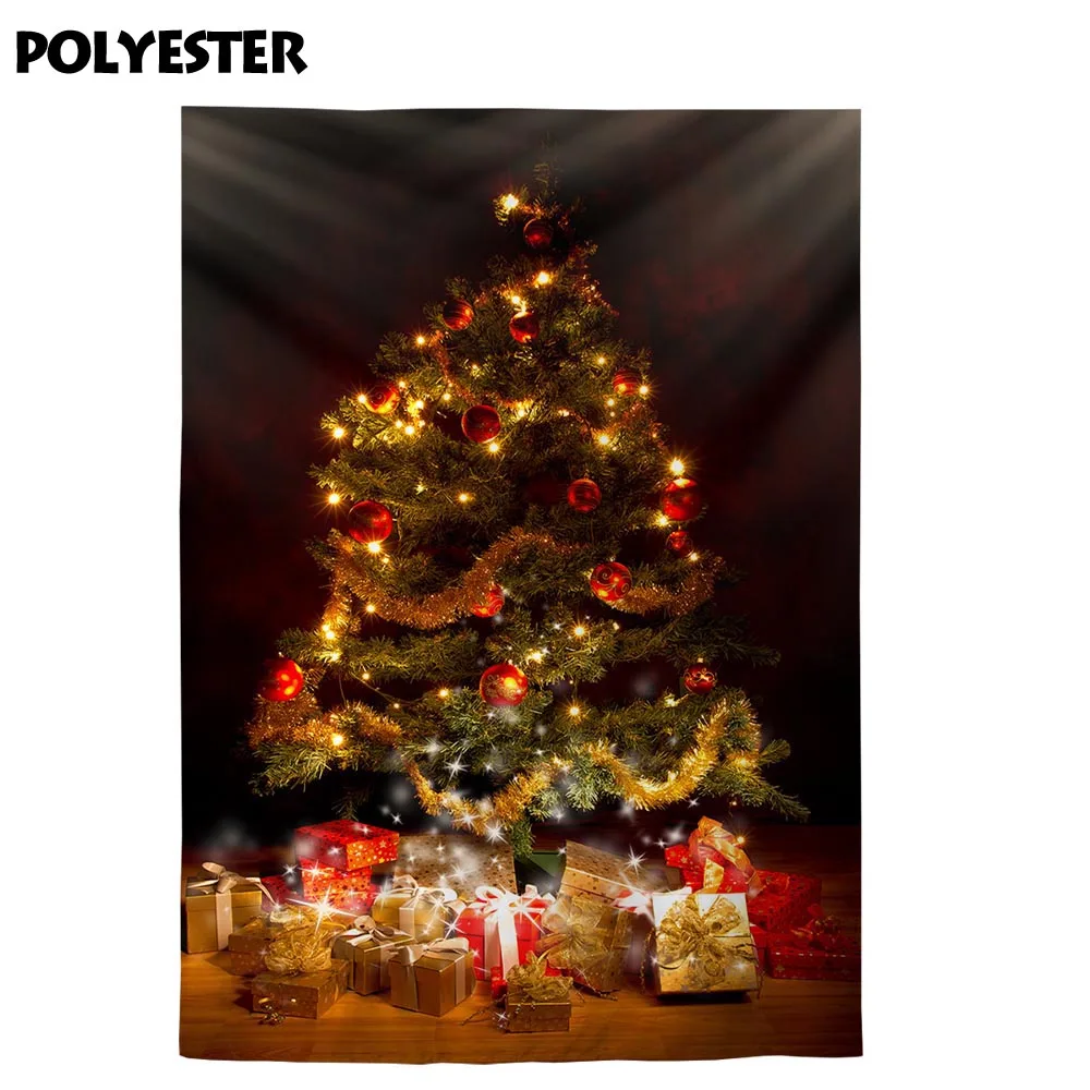 Allenjoy – arrière-plan de photographie, fête d'arbre de noël, cadeaux de fête à domicile, boule de décoration légère, pour séances photo