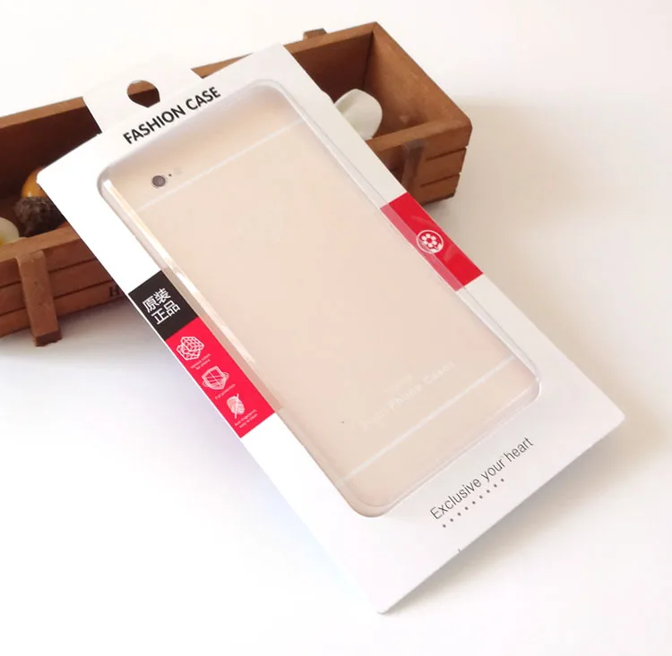 100 pcs Creative Empty Retail Package Plastic Box Packaging For iPhone Samsung Galaxy Mobile Phone Hard Leather Case