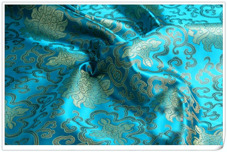 Honour Flowers style Brocade Fabric Damask Jacquard Apparel Costume Upholstery Furnishing Curtain DIY Clothing Material BY meter