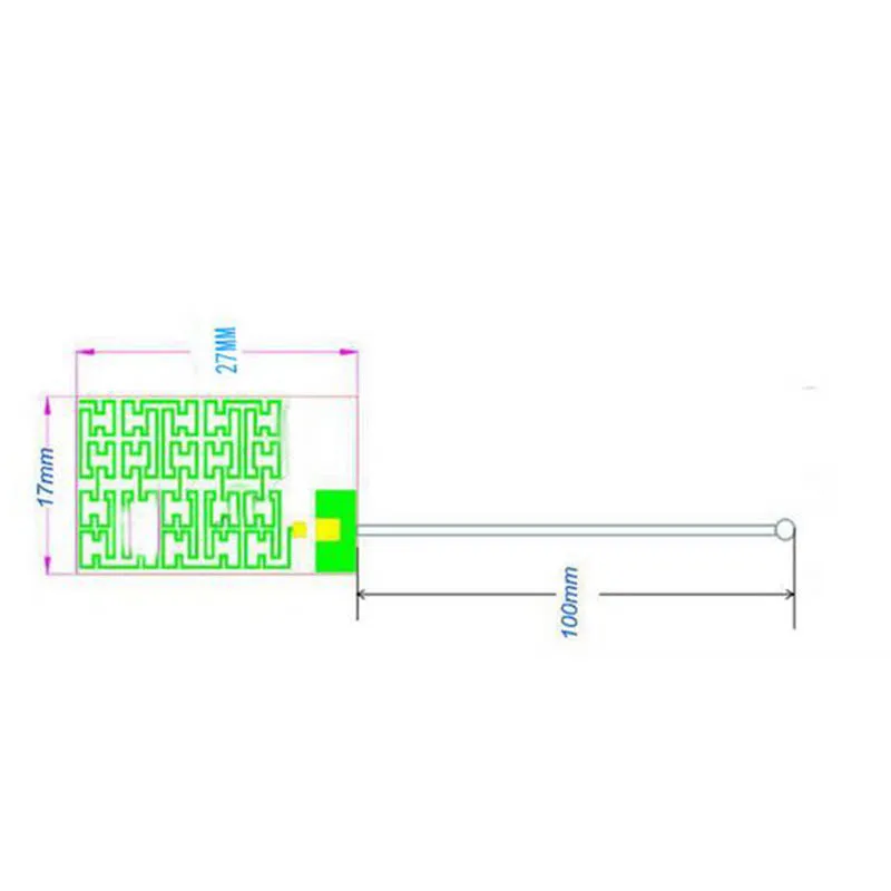 1pcs 433Mhz 6dbi High Gain LoRa Antenna PCB Internal Aerial Piamater FPC 27*17mm SMA Female Jack Nut to U.FL  Pigtai Connector