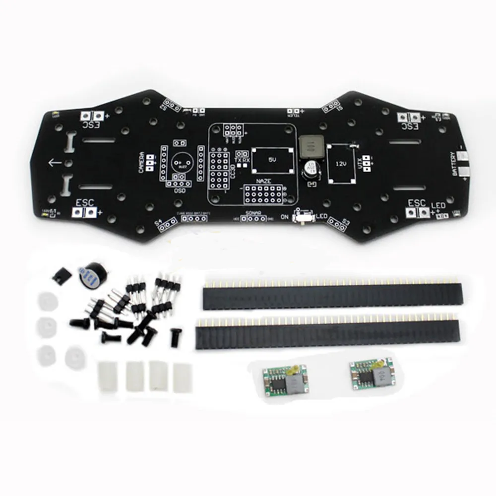 PDB / Power Distribution Board / PCB for Naze32 CC3D w/ 5V 12V BEC Support OSD for 250 QAV250 diatone250 H250 Mini Quadcopter