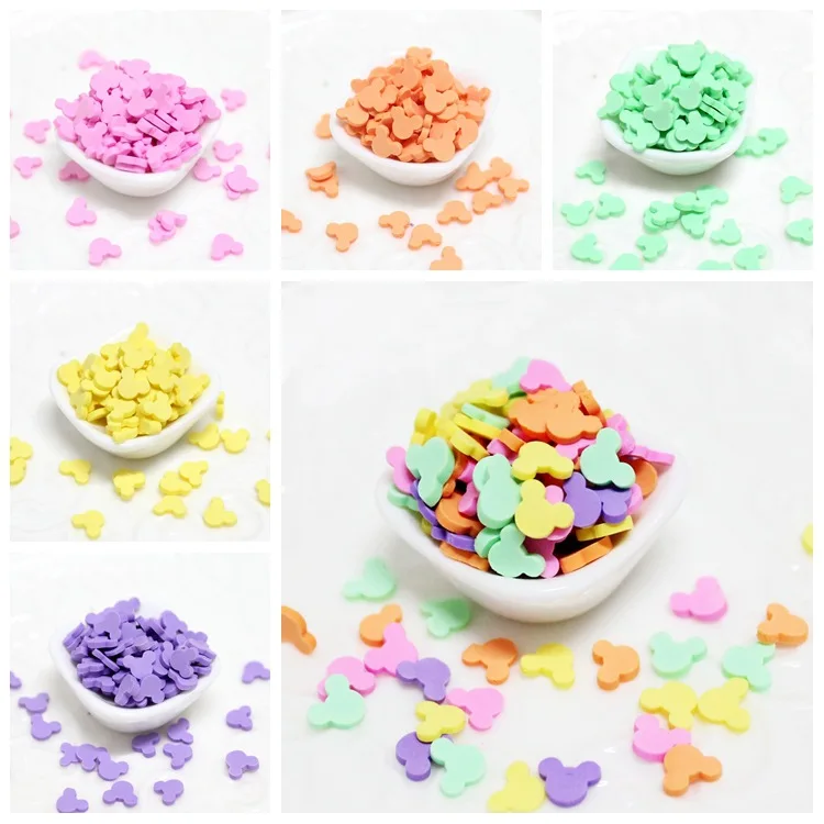 50g Fake Sprinkles For Slime Accessories Clay Filler DIY Fluffy Slime Supplies Chocolate Cake Dessert Mud Toys